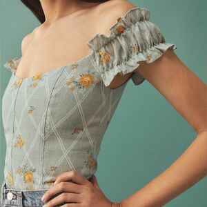 Reformation Alcove Linen Top - Size 4